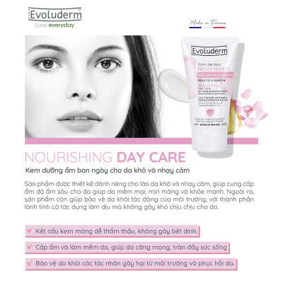 Kem dưỡng ẩm phục hồi và nuôi dưỡng làn da Evoluderm 50ml