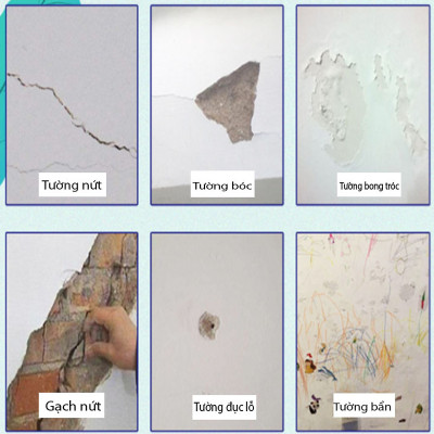 Keo vá trám vết nứt tường đa năng thông minh chống bong tróc trong nhà, ngoài trời 