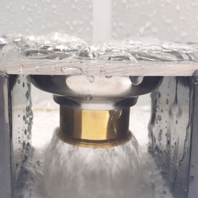 Phễu thu sàn - thoát sàn chống hôi Inox SUS 304, 10cm x 10cm Eurolife EL-HG06 (Trắng bạc)