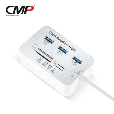 Cáp USB 3.0 to Hub Usb + Card reader All in One - Hàng Nhập Khẩu