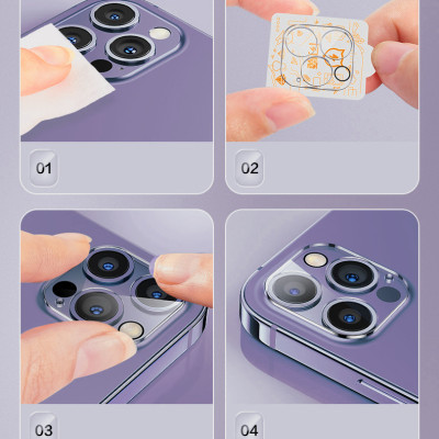 Miếng dán kính cường lực Leeu Design cho Camera iPhone 14 / 14 Plus / 14 Pro / 14 Pro Max - Hàng Nhập Khẩu