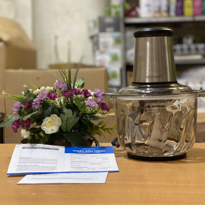 Máy Xay Thịt Cao Cấp Lock&Lock Meat Chopper EJM186SLV Công Suất 400w- 2,4L - Hàng Chính Hãng