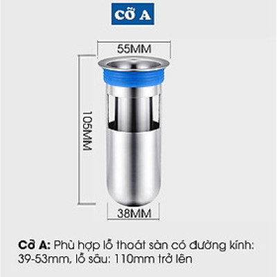 Phụ kiện Ngăn mùi nhà tắm - INOX 304 lắp thoát sàn chống mùi hôi ngăn vi khuẩn trào ngược lên
