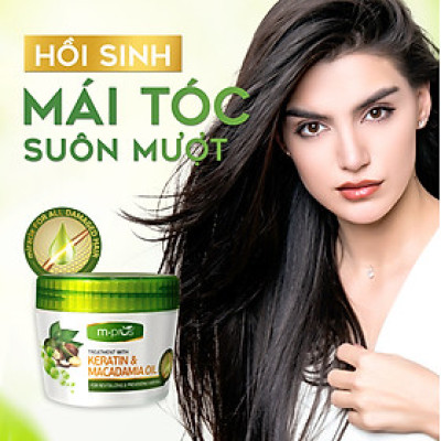Kem Hấp Hồi Sinh Keratin & Macadamia Oil Ngừa Rụng Tóc M.PROS 300ml