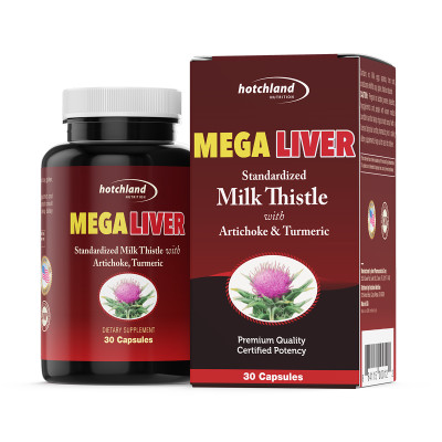Viên uống hỗ trợ giải độc, hạ men gan, gan nhiễm mỡ, giải độc gan hiệu quả Hotchland Mega Liver TPBVSK-Hàng chính hãng [Hộp 30 viên]-HL0122