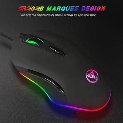 Chuột LED Gaming RGB 200-4800 DPI S500 - Hàng Nhập Khẩu