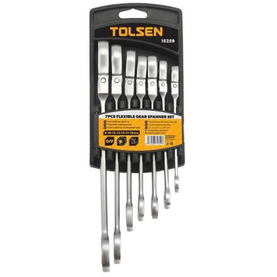 Bộ Vòng Miệng Tự Động Lắc Léo 7 Món Tolsen 15259 - Bạc