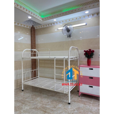 Giường sắt hai tầng giá rẻ nhiều kích thước - Đại Thành