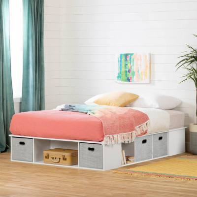 Giường ngủ cao cấp bằng gỗ cho gia đình SMLIFE Shatex