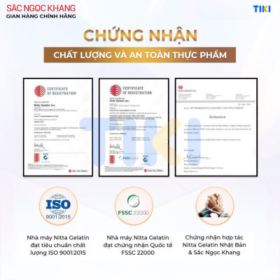 Collagen Sắc Ngọc Khang thế hệ mới 100% từ Nhật Bản [Hộp 60 viên]