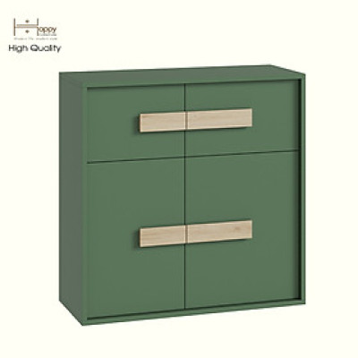 HAPPY FURNITURE , Tủ lưu trữ 4 cửa mở - SPACE, TCM_237 , 80cm x 32cm x 80cm DxRxC