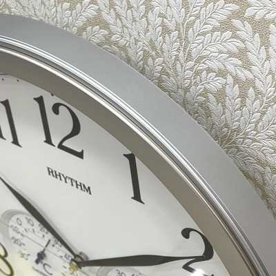 Đồng hồ treo tường Japan Rhythm 8MGA26WR19 Kt 33.0 x 4.7cm. Nhiệt độ, độ ẩm.