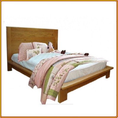 Giường ngủ Nhật  kiểu thấp màu tự nhiên Juno sofa - 1m8