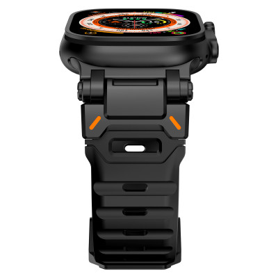 Dây Silicone Đầu Nối Kim Loại Explorer cho Apple Watch Ultra 1/2 & Apple Watch Series 4/5/6/7/8/9/SE/10 Size 44/45/46/49mm - Hàng Chính Hãng