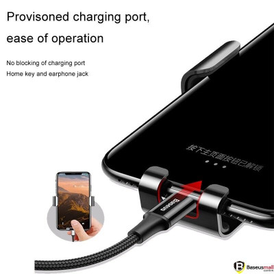 Bộ đế giữ điện thoại khóa tự động dùng cho xe hơi Baseus Metal Age Gravity Car Mount-Hàng chính hãng