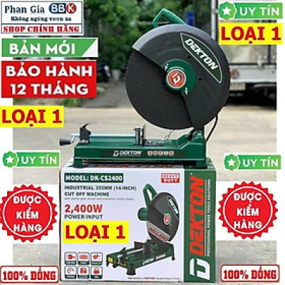 [chính hãƞg] Máy cắt sắt DEKTON 2400W, Mô tơ 100% Dây đồng, Bảo hành 1 Năm, Khách Kiêm tra test máy Ok thì lấy