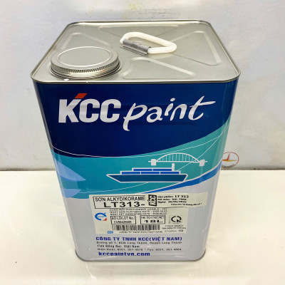 Sơn Alkyd KCC LT313 Base A màu xám RAL 7004 (Signal Grey)_18L
