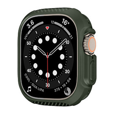 Ốp Case TPU Slim Carbon cho Apple Watch Ultra / Apple Watch Ultra 2 49mm - Hàng Chính Hãng