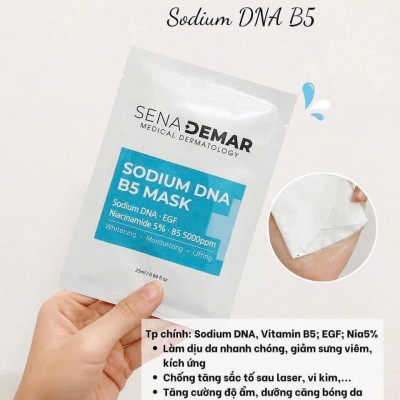 Mặt nạ Senademar Sodium DNA B5 mask 25ml hạn 2027 - 1 miếng lẻ