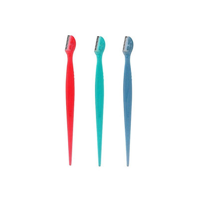 Dao Cạo Lông Mày Cán Dài Dành Cho Nữ Kai Eyebrow Razor EBR-3P (Set 3 Cây) - 00875