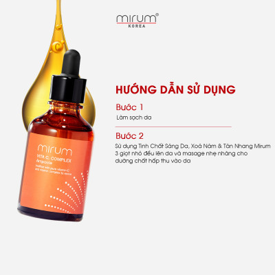 Tinh chất VITAMIN C sáng da, xóa nám và tàn nhang Ampoule Vitamin C Mirum 50ml