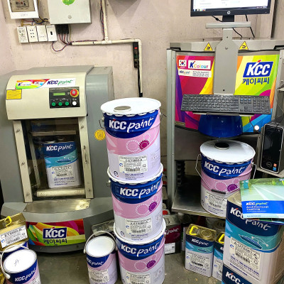 Sơn Alkyd KCC LT313 Base A màu xám RAL 7035_18L