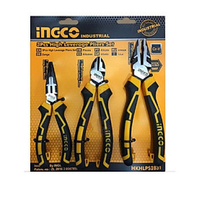 Bộ 3 kềm răng,cắt và nhọn cao cấp Ingco HKHLPS2831