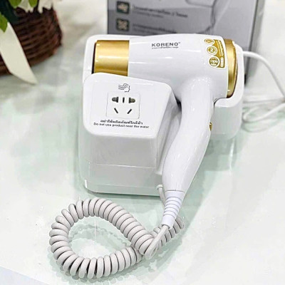 Máy sấy tóc treo tường Koreno Thái Lan KN-518 công suất 1800W - Hàng chính hãng