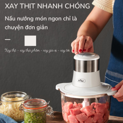 Máy xay thịt 2L Bear SB-MA02L 2L (300W) - Hàng chính hãng