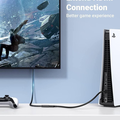 Ugreen UG40400HD151TK 0.5M 8K 60hz HDMI 2.1 cáp nối dài - HÀNG CHÍNH HÃNG