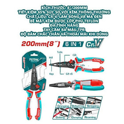 KÌM MŨI NHỌN MỎ DÀI ĐA CHỨC NĂNG 6 TRONG 1 TOTAL THTMF286 - HÀNG CHÍNH HÃNG