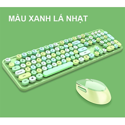 Bộ bàn phím và chuột không dây MOFII SWEET đa dạng màu sắc thiết kế nút tròn hiện đại - HÀNG CHÍNH HÃNG