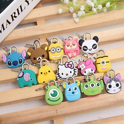 Ổ Khóa Mini Nhiều Hình Thú Xinh Xắn 