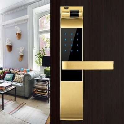 Khóa cửa điện tử Yale YDM4109 màu vàng