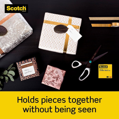 Băng keo 2 mặt đa năng trong suốt có khung cắt Scotch 3M SB-BK137 - Dán đồ thủ công craft, dán hồ sơ, gói quà, sửa vết rách