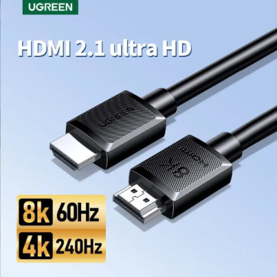 Cáp HDMI 2.1 dài 2M Ugreen 45432 48Gbps 8K@60Hz 4K@240Hz, HDCP 2.2&2.3 eARC HDR - Hàng Chính Hãng