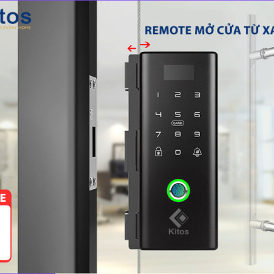 Khóa cửa thông minh Kitos KT-GL80 Plus cho cửa kính cường lực