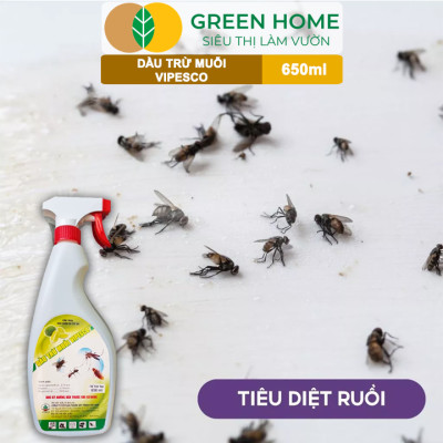 Dầu Trừ Muỗi Vipesco GreenHome, Chai 650Ml, Đặc Trị Muỗi, Kiến, Gián Nhanh Chóng, Hiệu Quả Và An Toàn
