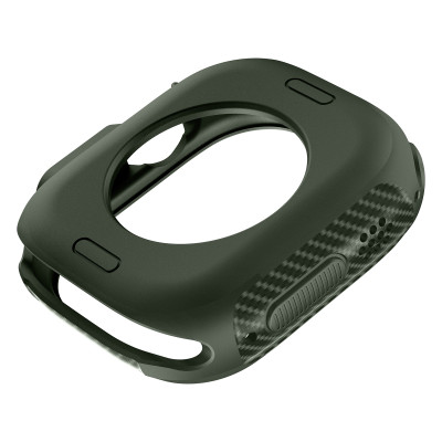 Ốp Case TPU Slim Carbon cho Apple Watch Ultra / Apple Watch Ultra 2 49mm - Hàng Chính Hãng