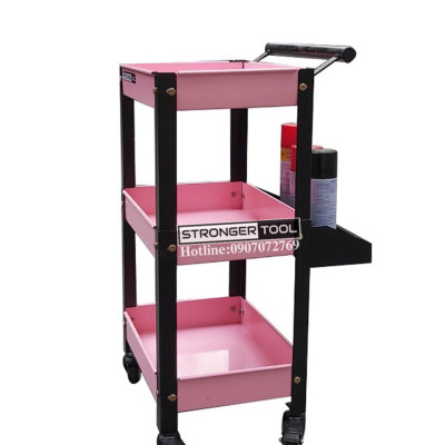 XE ĐẨY 3 NGĂN ĐA NĂNG VÀNG CÓ KHAY PHỤ