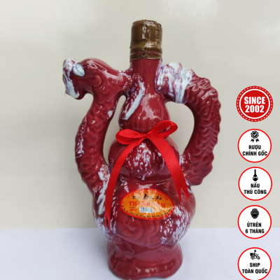 Đặc Sản Bình Định - Rượu Bàu Đá Thành Tâm Rồng Nhỏ (Màu đen) 350ml  - OCOP 3 Sao