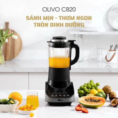 Máy Nấu Sữa Hạt Olivo CB20 Thương Hiệu Mỹ Cao Cấp Gồm 12 Chức Năng Tự Vệ Sinh Khử Khuẩn - Hàng Chính Hãng