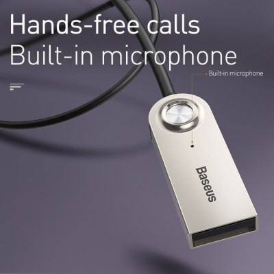 Bộ chuyển âm thanh Baseus Audio Adapter BA01 USB Wireless USB ra 3.5 AUX CABA01 - Hàng chính hãng