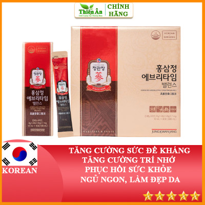 Tinh Chất Hồng Sâm Pha Sẵn KGC Choeng Kwan Jang Everytime Balance 30 Gói