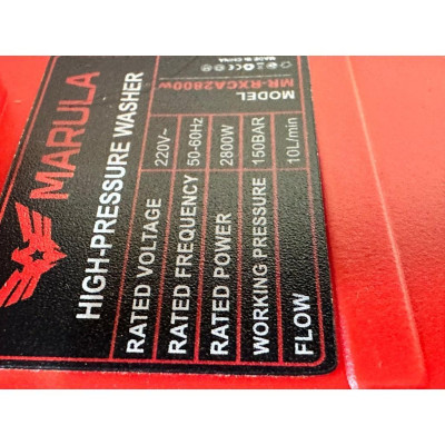 MÁY RỬA XE ÁP SUẤT CAO 2800W MR-RXCA2800w - MARULA - HÀNG CHÍNH HÃNG