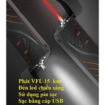 Bút dò lỗi sợi quang SGV 15km sử dụng pin sạc mẫu mới 2024