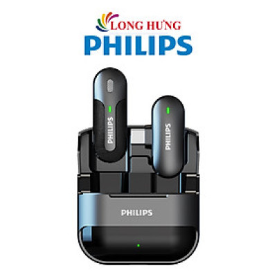 Micro không dây Wireless Lavalier Philips 1 Micro DLM9001 - Type-C - Hàng chính hãng