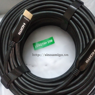 Cáp HDMI 2.0 sợi quang Nova dài 20m, 25m, 30M độ phân giải 4K @60Hz HDR chính hãng 