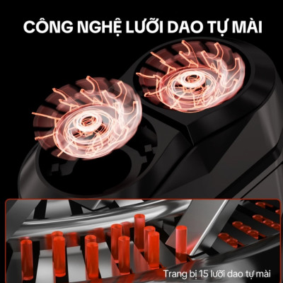 Máy cạo râu Enchen Mini X {New 2025} 15 lưỡi dao tự mài, đầu cạo 3D kháng nước toàn thân pin trâu - Hàng chính hãng