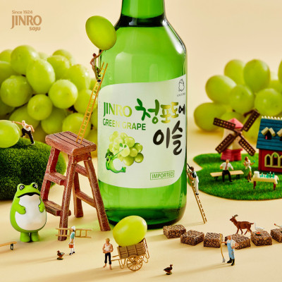 [CHÍNH HÃNG] Soju Hàn Quốc JINRO VỊ NHO 360ml - Combo 6 chai